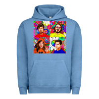 Pigment Pebble Blue workaholics Urban Hoodie - DesigneFamous