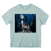Arona wolf howling at the moon Heavy Core Tee - TumblerDesignByShophia
