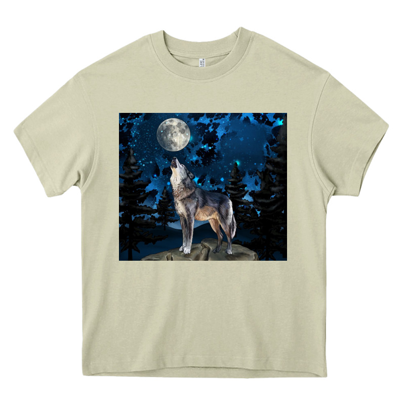 Wolf Howling At The Moon Heavy Core Tee by TumblerDesignByShophia | Teevron