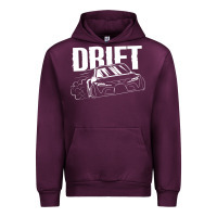 Mauve Wine Supra Drift Urban Hoodie - DesigneFamous