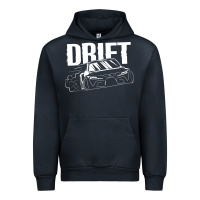 Navy Supra Drift Urban Hoodie - DesigneFamous