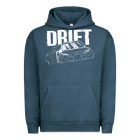 Pigment Midnight Navy Supra Drift Urban Hoodie - DesigneFamous