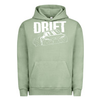 Pigment Oil Green Supra Drift Urban Hoodie - DesigneFamous