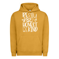 Pigment Peanut Butter be silly be honest be kind Urban Hoodie - DesigneFamous