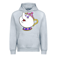 Heather Grey mrs potts Urban Hoodie - DesigneFamous