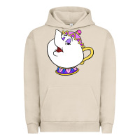 Pigment French Oak mrs potts Urban Hoodie - DesigneFamous