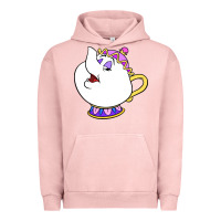 Pigment Salmon mrs potts Urban Hoodie - DesigneFamous