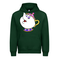 Forest Green mrs potts Urban Hoodie - DesigneFamous