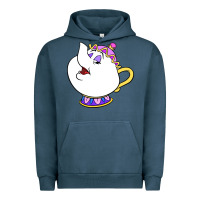 Pigment Midnight Navy mrs potts Urban Hoodie - DesigneFamous