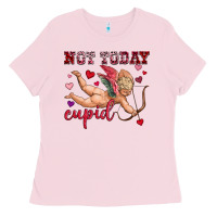Bubblegum Pink not today cupid Ladies Tee - OliviaCreatesArt