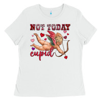 White not today cupid Ladies Tee - OliviaCreatesArt