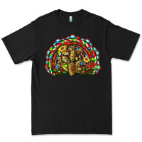 Black christmas rainbow with leopard cactus Premium Tee - RanaPortraitStore
