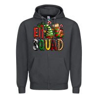Smoke elf squad with elf hat and socks Zipper Hoodie - AdoDesignShop