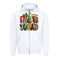 White elf squad with elf hat and socks Zipper Hoodie - AdoDesignShop