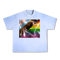 Grape Ice Pride flag Urban Heavy Tee - FaDigitalArtStudio