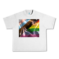 Lunar Rock Pride flag Urban Heavy Tee - FaDigitalArtStudio