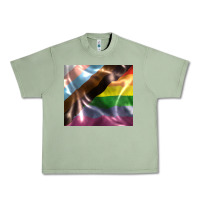 Oil Green Pride flag Urban Heavy Tee - FaDigitalArtStudio
