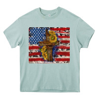 Arona jesus christ with american flag Heavy Core Tee - TumblerDesignByShophia