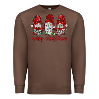 Chestnut merry christmas gnome with christmas lights Premium Sweatshirt - JahusDesignShop