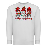 Dove Grey merry christmas gnome with christmas lights Premium Sweatshirt - JahusDesignShop