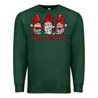 Sports Green merry christmas gnome with christmas lights Premium Sweatshirt - JahusDesignShop