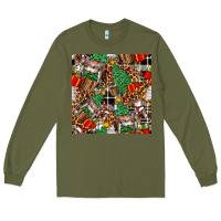 Army Green christmas donkey Long Sleeve Tee - FaDigitalArtStudio