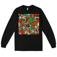 Black christmas donkey Long Sleeve Tee - FaDigitalArtStudio