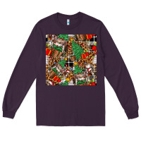 Plum christmas donkey Long Sleeve Tee - FaDigitalArtStudio