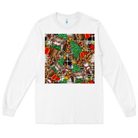 White christmas donkey Long Sleeve Tee - FaDigitalArtStudio
