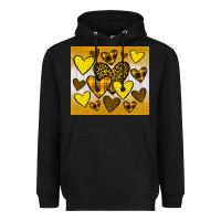 Black yellow hearts Heavyweight Hoodie - JahusDesignShop
