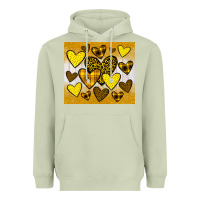Matcha yellow hearts Heavyweight Hoodie - JahusDesignShop