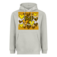 Moon Dust yellow hearts Heavyweight Hoodie - JahusDesignShop
