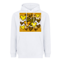 White yellow hearts Heavyweight Hoodie - JahusDesignShop
