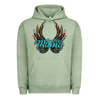 Pigment Oil Green Southern Mama Urban Hoodie - JahusDesignShop