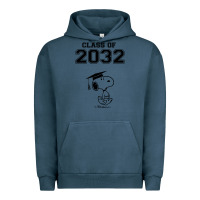 Pigment Midnight Navy funny graduation class of 2032 Urban Hoodie - DesigneFamous