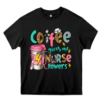 Black coffee gives me nurse powers Heavy Core Tee - Jasminsmagicworld