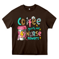 Chocolate Brown coffee gives me nurse powers Heavy Core Tee - Jasminsmagicworld