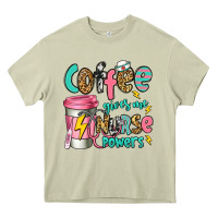 Mossy coffee gives me nurse powers Heavy Core Tee - Jasminsmagicworld