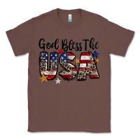 Chestnut god bless the usa Classic Tee - CowGirlArtShop