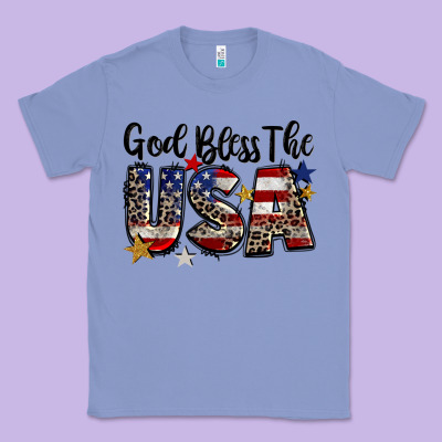 God Bless The Usa Classic Tee Designed By Cowgirlartshop