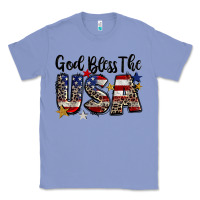 Colony Blue god bless the usa Classic Tee - CowGirlArtShop