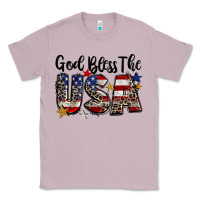Lilac god bless the usa Classic Tee - CowGirlArtShop