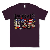 Plum god bless the usa Classic Tee - CowGirlArtShop