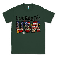 Sports Green god bless the usa Classic Tee - CowGirlArtShop