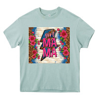 Arona girl mama thunder with flowers Heavy Core Tee - TumblerDesignByShophia