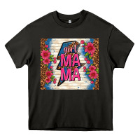 Asphalt girl mama thunder with flowers Heavy Core Tee - TumblerDesignByShophia
