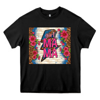 Black girl mama thunder with flowers Heavy Core Tee - TumblerDesignByShophia
