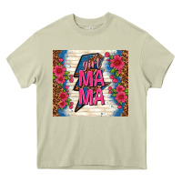 Mossy girl mama thunder with flowers Heavy Core Tee - TumblerDesignByShophia
