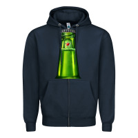 Navy green beer Zipper Hoodie - AdoDesignShop