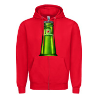 Red green beer Zipper Hoodie - AdoDesignShop